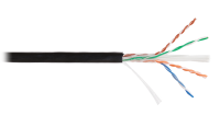 EC-UU004-6-PE-BK Кабель U/UTP 4 пары, Кат.6, медный, внешний, PE -40, 305м