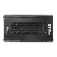 Шкаф телекоммуникационный настенный ST-NCP6U02 (ЧЕРНЫЙ) С ПОЛКОЙ